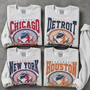 Vintage Baseball Graphic Sweatshirt Sports Baseball Player Pullover Game Day Sweatshirt Ballpark Baseball Top Unisex Sports Game Shirt