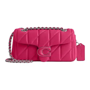 COACH Tabby 20 Logo Nappa Leather Handbag for Women with Shoulder Strap