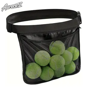 Tennis Ball Holder, Mesh Pickleball Holder Bag For Women Men Teens, Adjustable Waist Hip Ball Pouch Carrier, Holds 6-8 Pickle Balls Or Tennis Balls, Versatile Sports Accessories & Gifts For Training Practice