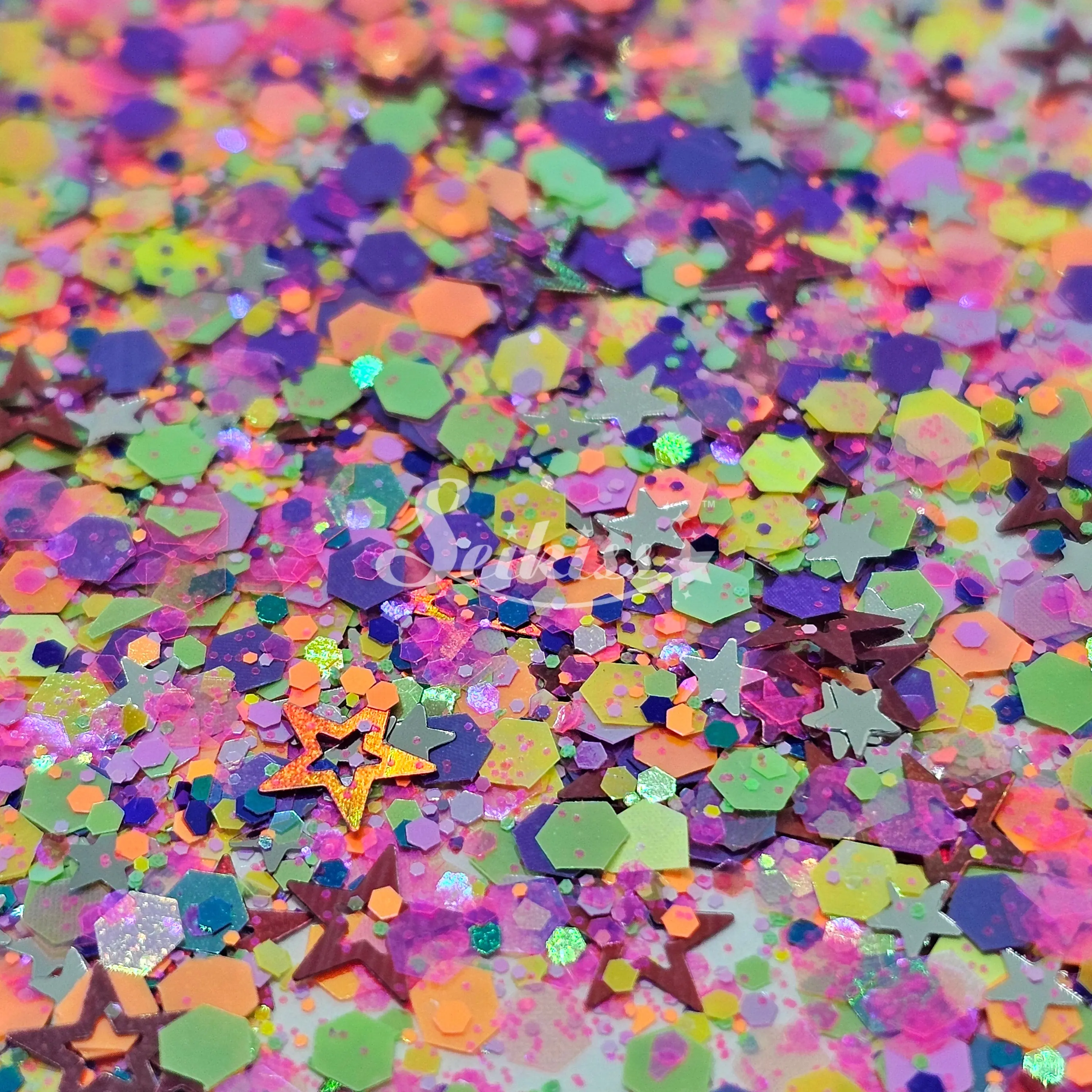 Fiesta Glitter Mix - Multicolor Shape Glitter