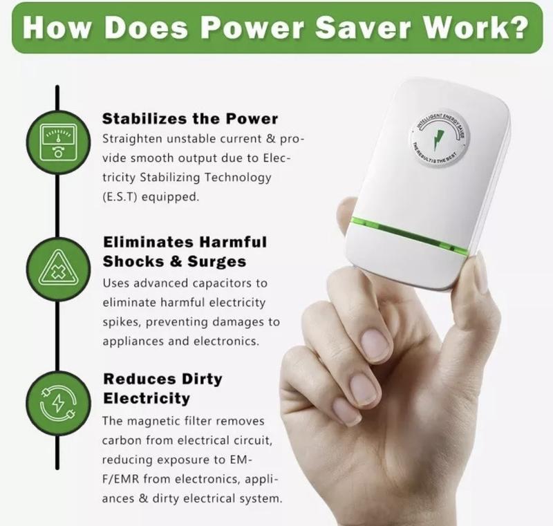 Elon Approved Pro Energy Saving Device 2-Pack - High-Efficiency Power Saver for Homes with Advanced Features for Smart Energy Optimization