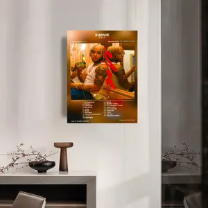 Painting Calligraphy Minimalist Inner Frame Painting Elevate Your Space Light Luxury Inner Frame Decor Rapper Create a Premium Z-Zola Home Vibe No Drilling Needed Easy to Amber Hang HD Art Inner Frame Perfect for Living Room & Bedroom