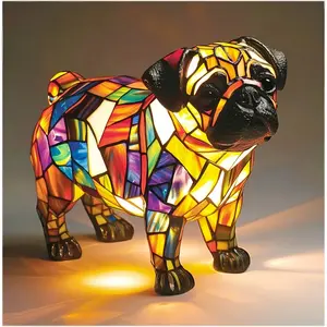 Dog Design Night Light, 1 Count USB Charging Desktop Decorative Ornament, Home Decor for Living Room Bedroom, Gift for Dog Lovers