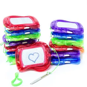 24 Mini Erasable Drawing Boards - Keychain Clip, Bulk