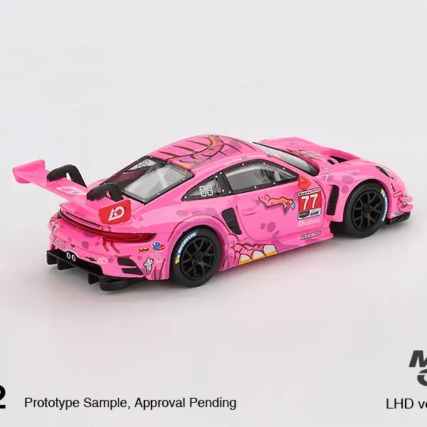 Mini GT 1:64 Porsche 911 GT3 R #77 AO Racing 2024 IMSA Road