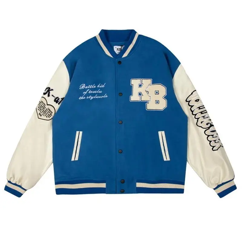Varsity Jacket Men Women Spring Letter Flocking Bomber Jackets Hip Hop Casual Streetwear Casual College Baseball Coat Autumn New