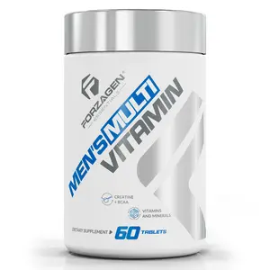 Forzagen Men's complete Multivitamin - Vitamins, creatine, BCAA, Minerals - 60 servings - GMP Certified - USA made