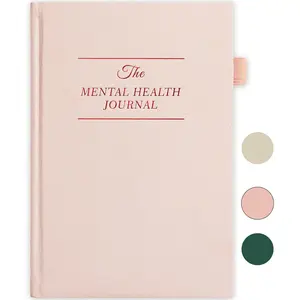 Mental Health Journal Anxiety Guided Journal for Women 91 Days Self Care Journal to Practice Positive Thinking ADHD Planner with Mood Tracker A5 Size Pink
