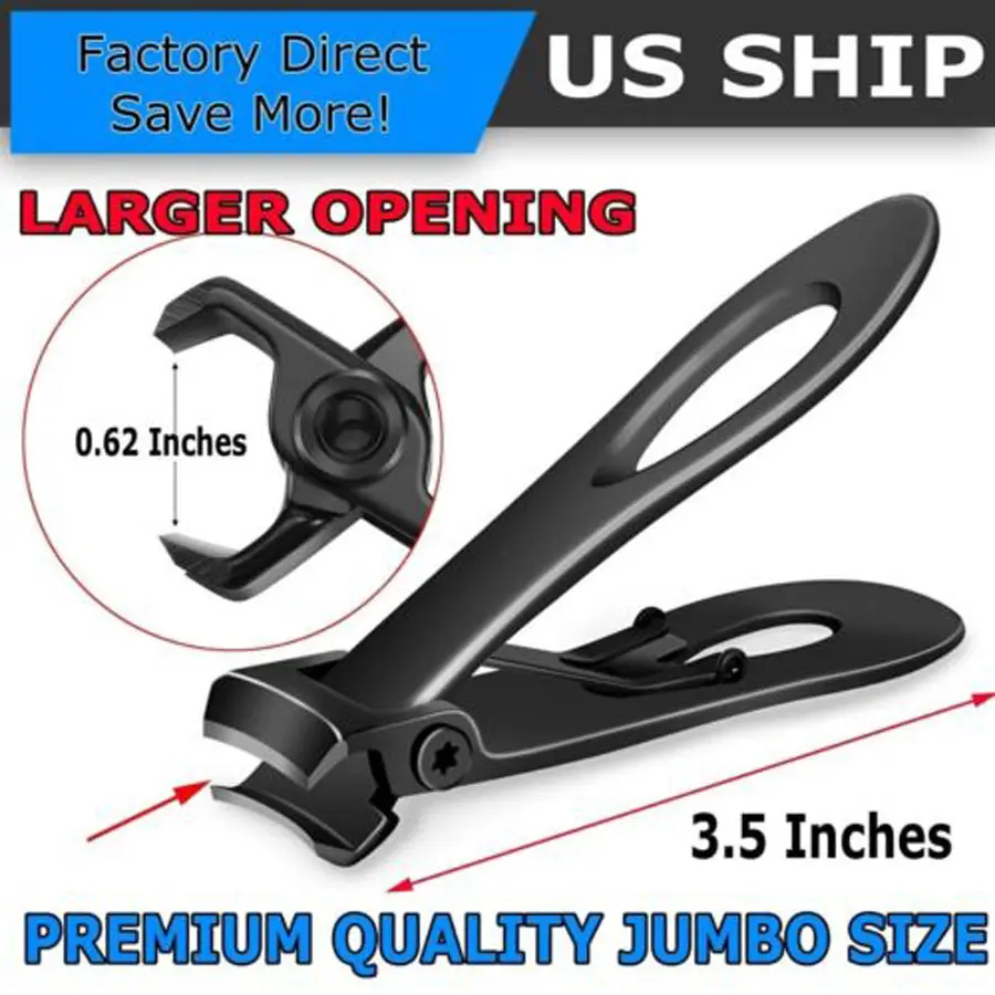 Extra Large Toe Nail Clippers For Thick Nails Heavy Duty Stainless Professional Toenail Clippers Heavy Duty Nail Clippers Jaw Opening, Long Handle F