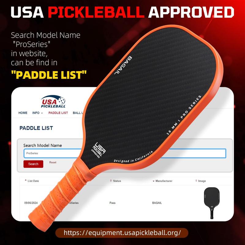 BAGAIL Pickleball Rackets Set With 4 Balls, Lightweight - High - View #10