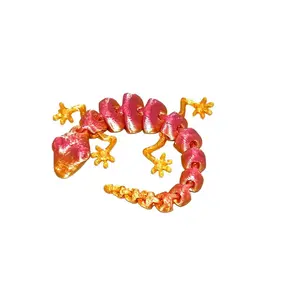 Set of 20 movable lizard figurines — 3D-printed home decor featuring vividly colored lizards that can be freely arranged; desktop figurines and small room/office decorations; suitable as a gift for friends. Dinosaur Design