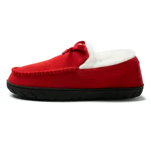 Men Moccasins Slippers Men's Moccasin Slippers Men House Slippers cotton shoes daily at home walk brown