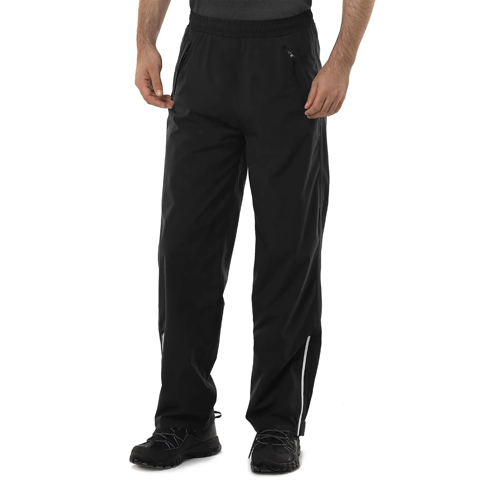 33,000ft Men's Rain Pants Breathable Lightweight Reflective Windproof Waterproof Pants for Golf Hiking Outdoor