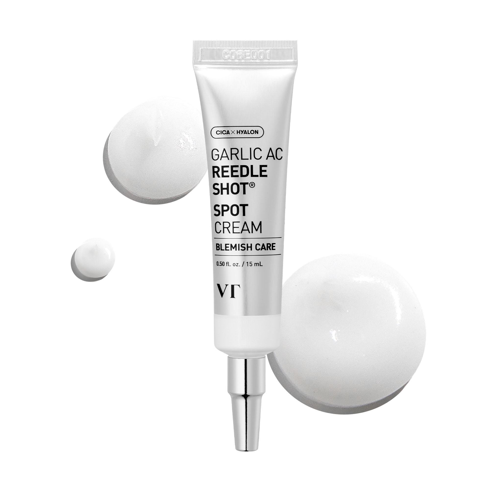 [VT COSMETICS] Garlic AC Reedle Shot Gel Cream with Garlic Exosome, Reedle Shot Spot Care & Moisturizer Care | Acne Care, Blemish Care, Soothing, Calming, Skin Repair & Acne-Prone Skin Care | Spot Cream Treatment | Korean Skincare