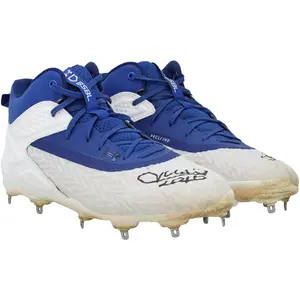 Juan Soto New York Mets Autographed Game-Used White and Blue Under Armour Cleats vs. Tampa Bay Rays on June 13, 2025 - Fanatics Authentic Certified