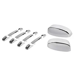 14-Pieces Automotive Rearview Mirror Shell & Door Handle Trim Cover Replacement Kit for 2007-2013 Chevy Suburban, Tahoe, Avalanche, Silverado Truck & GMC Yukon, Sierra Vehicle - ABS, Perfect Fit, DIY Install, Scratch-Proof, UV Resistant Car Accessories, A