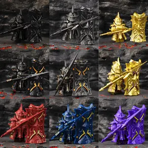 Third-party Building Blocks Minifigure Tower Warrior Classic Handheld Anime Characters Accessories Children's Gifts