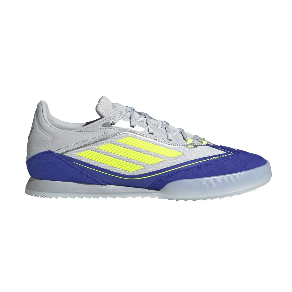 adidas Mens F50 Messi Freestyle Indoor Soccer Cleats  - Blue, Grey