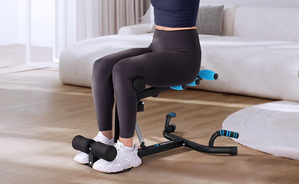 Merach Deep Squat Machine, Adjustable Glutes workout for Home Gym Workout Training, Sit Up Machine for Abs and Muscle Building,  Abdominal bench, Push Up Fitness Equipment, TikTokShopBlackFriday