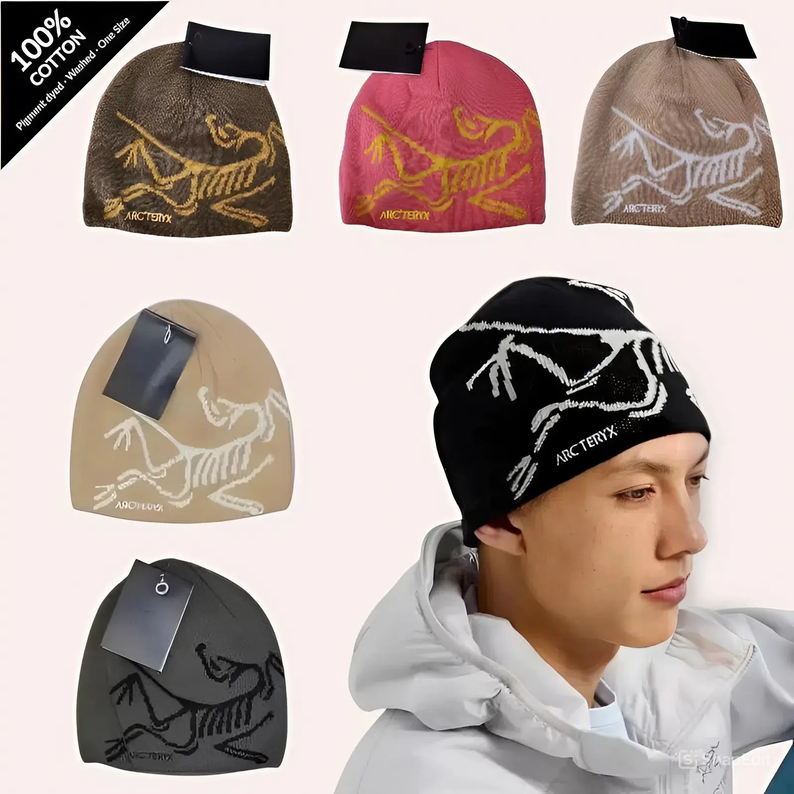 Arc'teryx Outdoor Knit Beanie – Warm Ribbed Winter Hat for Men Women, Premium Watch Cap, Hiking Camping Streetwear Style, Lightweight Everyday Essential, Trending USA Collection