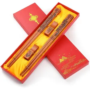 Chopsticks, Dragon and  Chopsticks Set, Dishwasher-Safe Chopstick for Chinese Traditional Fashion  Set(2 pairs)