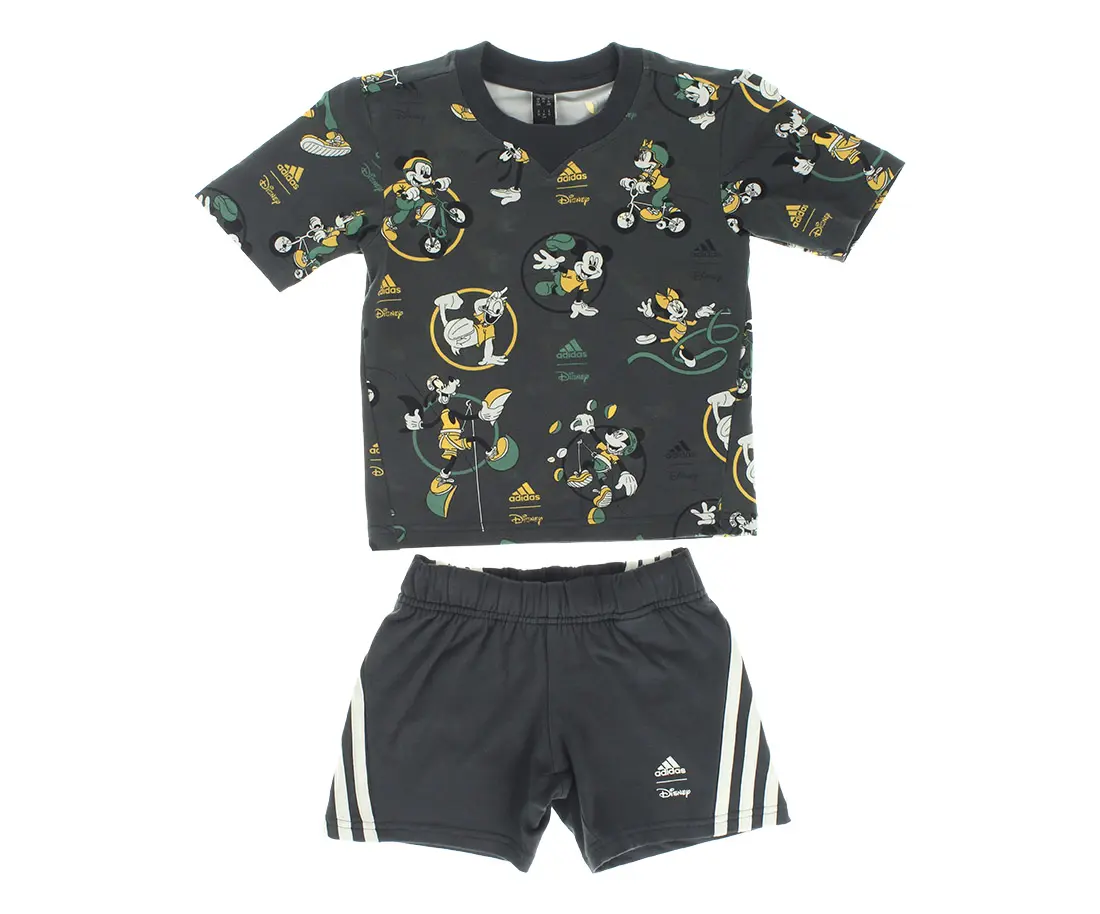 Adidas DY MM Logo Shorts and Tee Set Boys Active Shirts & Tees