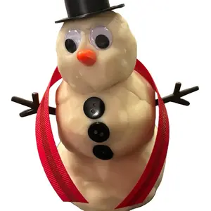 Made American DIY Reusable Mini Snowman Non-Toxic PlayDough Kit