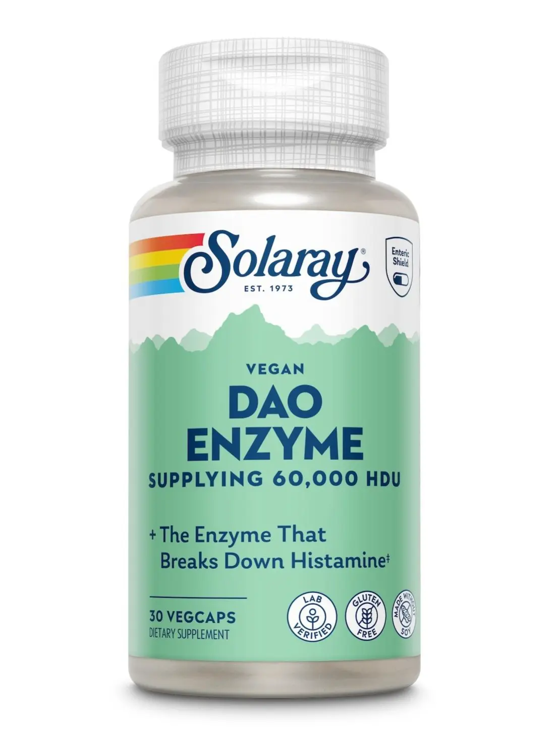 Solaray DAO Enzyme, Health & Nutrition Wellness Supplement, Vitamins & Minerals Support Formula