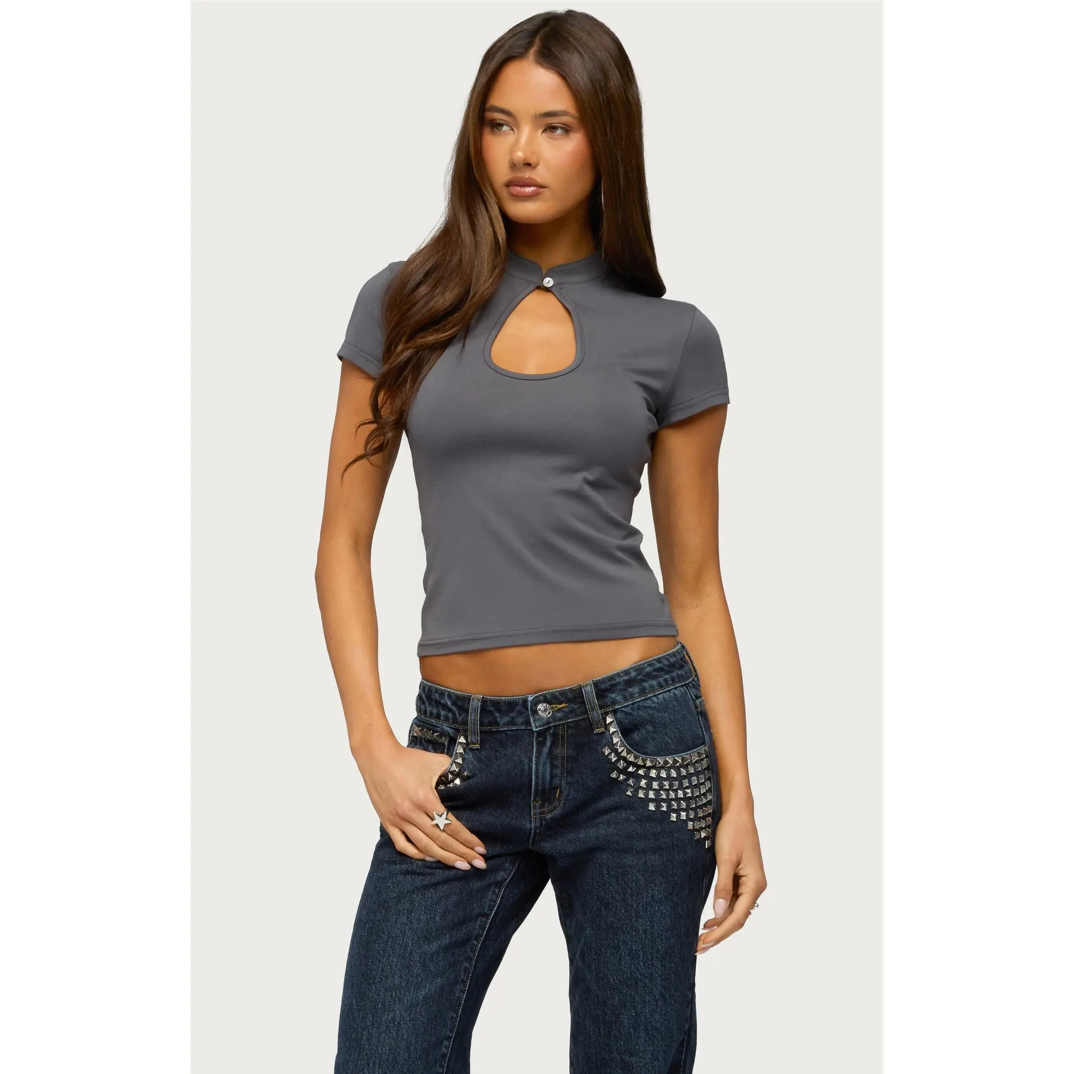 Edikted Women's Magnus Keyhole Top