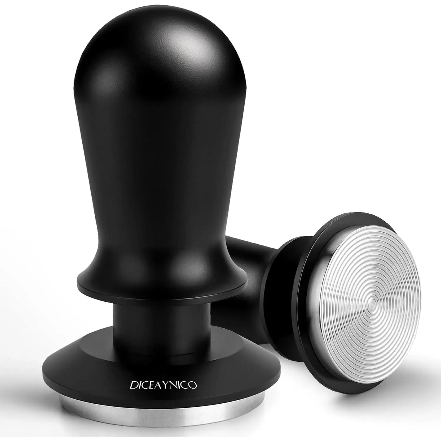 Coffee Tamper 53mm - with Sound Feedback 30lb Spring-Loaded Tamper Barista Espresso Tamper Anti-Tilt Base, Ergonomic Handle, 304 Stainless Steel sohochic