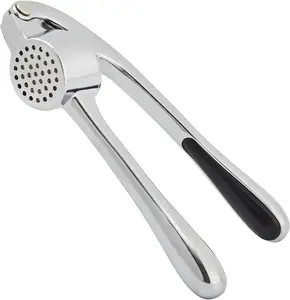 Garlic Press, Premium Rust Proof Kitchen Garlic Mincer Crusher Squeezer with Ergonomic handle, Ginger Crusher with Good Grip, Easy to Clean, Dishwasher Safe