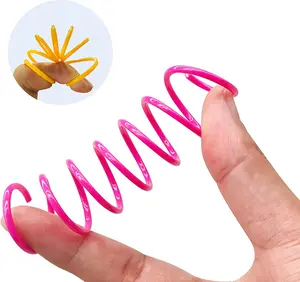 Cat Spring Toys 30 Packs, Plastic Colorful Springs Cat Toys for Cat Kitten Pets, Interactive Cat Toys for Indoor Cats and Kitten
