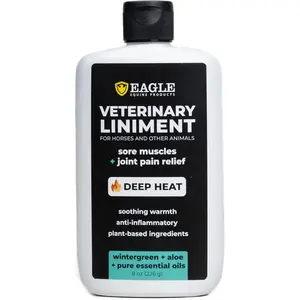 Veterinary Liniment Gel for Horses Sore Muscle Rub Soothing Warmth Made with Plant-Based Ingredients New & Improved Formula