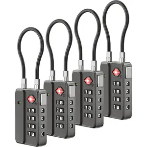 TSA Locks for Luggage, -Button Reset TSA Approved Luggage Locks, Suitcase Locks, Ease of Use & Durable