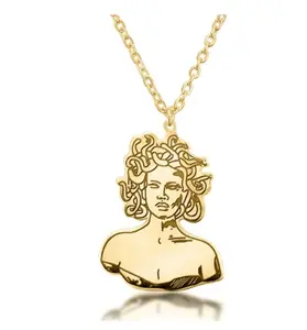 Medusa Necklace in Gold Plated