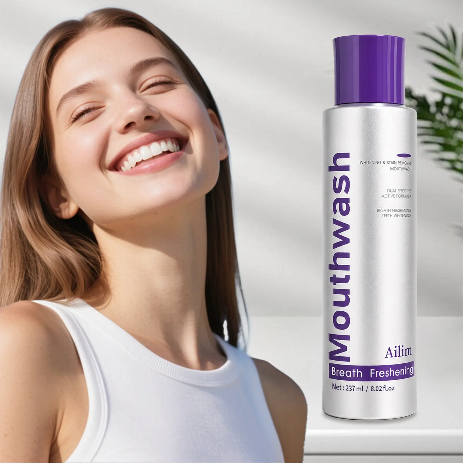 [Ailim] Whitening & Stain Removal Mouthwash, Fresh Breath & Brighter Smile, 60% OFF Value Deal