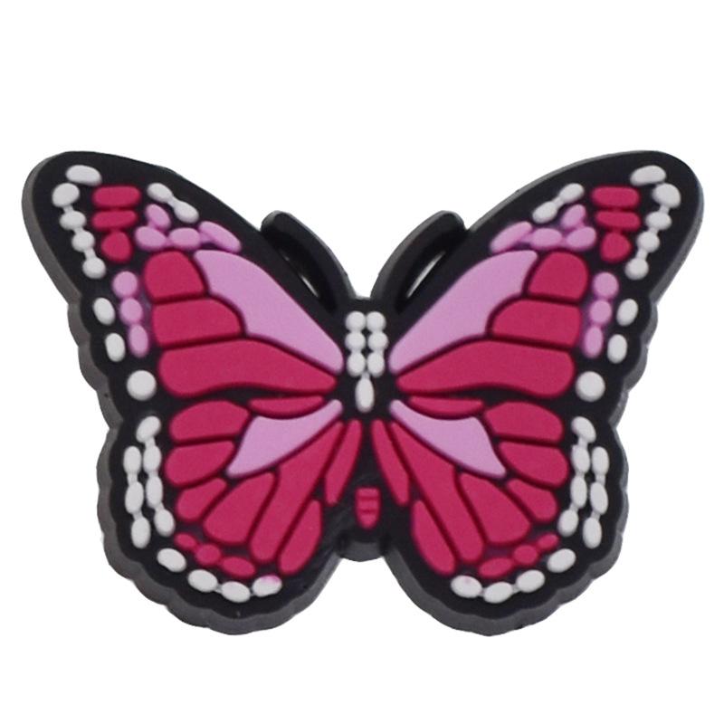 Colorful Butterfly Croc Shoe Charms Decoration for Kids Boys Girls Women Men PVC Wristband Sandals Clog Accessories Party Favor with Dragon and Character Designs