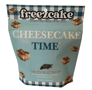 Freezcake Freeze-dried Cheesecake Bites Turtle 2 oz Snack Pack Quick Easy Dessert Shelf-stable Travel-ready Cheese Cake Time