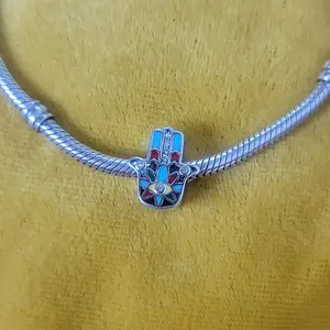 Chams 925 Italy Sterling Silver for Pandora Bracelet - Perfect Add-On Accessory