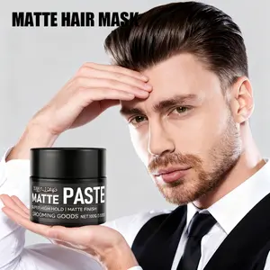 Yanyutong Men's Hair Clay 100g Matte Finish Strong Hold Long-Lasting Volume Natural Look Not Heavy Haircare