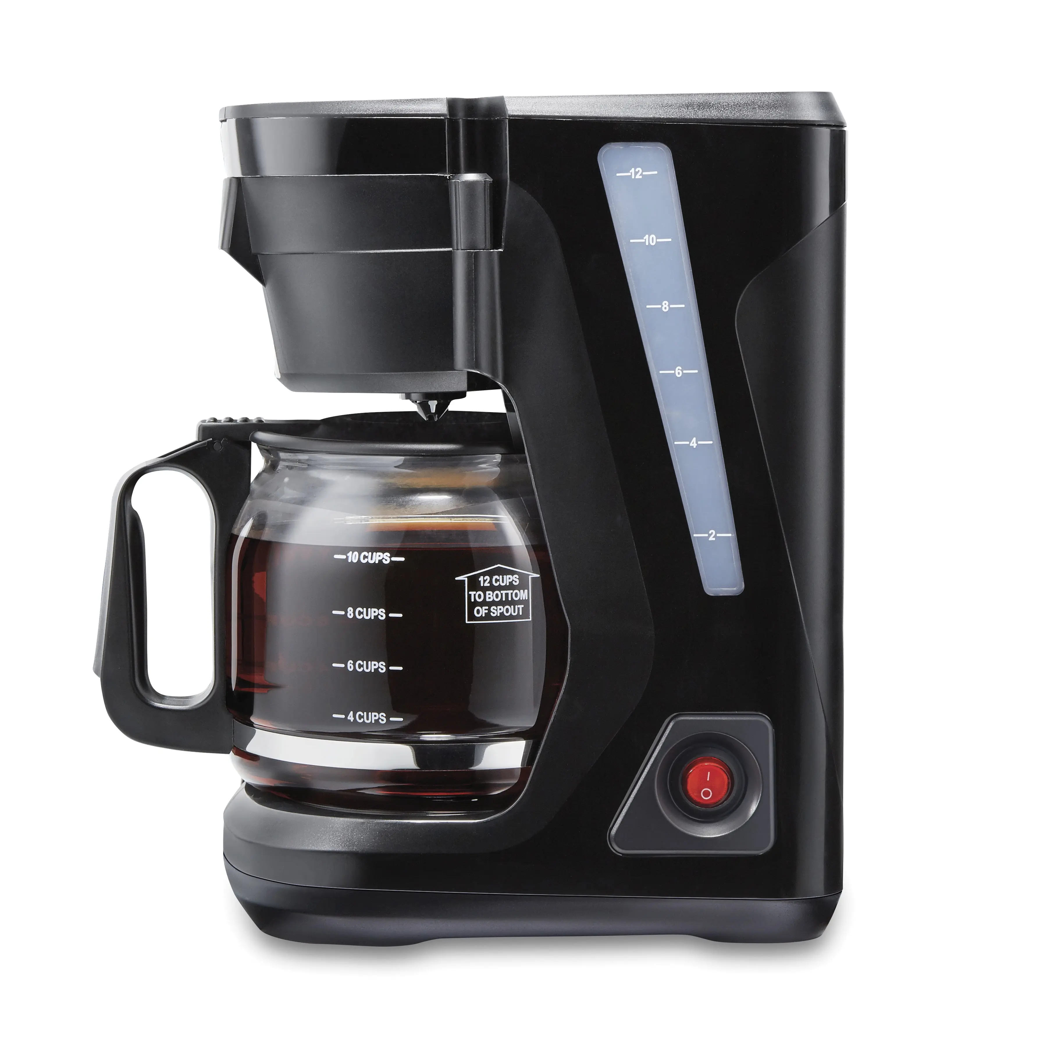 Hamilton Beach Proctor Silex 12-Cup Black Filter Coffee Machine - Family Size, Easy to Use, Ideal for Coffee at Home, Family Size Filter Coffee Machines