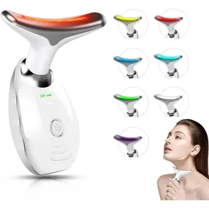 7 Color LED Light Therapy Facial Massager for Face Neck Skin Rejuvenation Portable Anti Aging Beauty Device