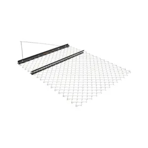 VEVOR Drag Harrow, 4 x 5 ft Chain Harrow - Made from Q235 Steel, UTV Tractor Attachments for Landscape Leveling or Sod Prepping, Durable Harrow Rake for Gravel Driveway, Farm Field Garden Black