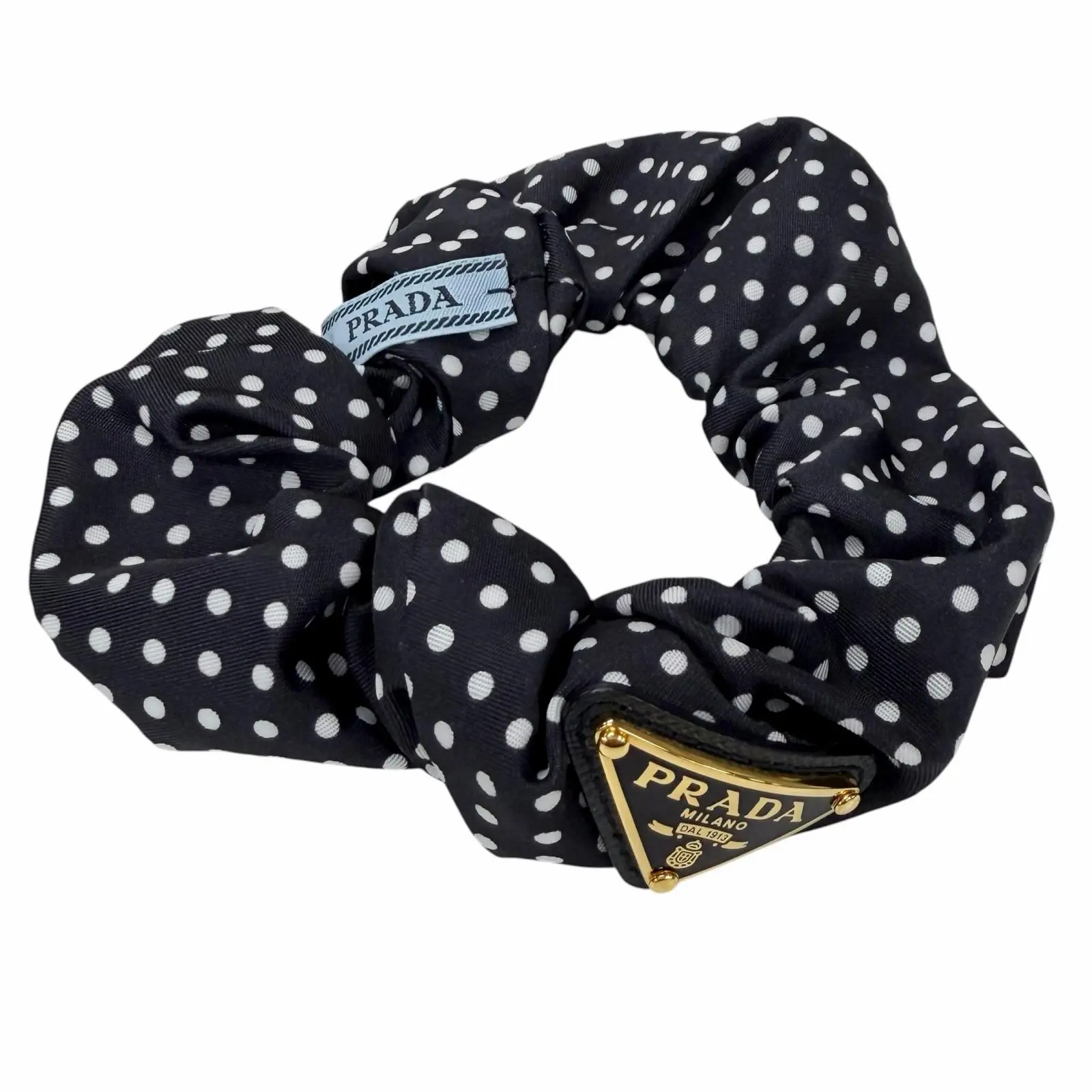 Pre-owned PRADA Nylon Small Leather Goods Re Scrunchie