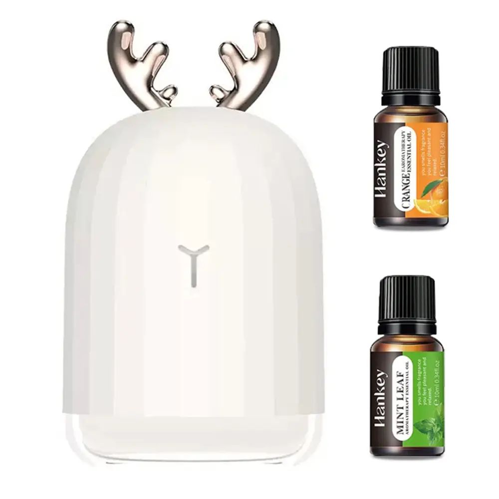 Portable deer humidifier with color LED lights, automatic shutdown, ultra quiet, suitable for sleep and relaxation