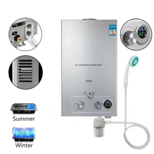 Tankless Water Heater, Propane Gas, Outdoor Up to 1.6-4.8 GPM, On-Demand Instant Hot Water Heater