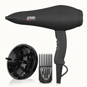 1875W Infrared Hair Dryer, Professional Ionic Hair Dryer with Diffuser & Concentrator Attachments for Curly Hair, Hair Styling Tool for Home & Salon Use