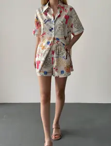 Vintage-Inspired Print Co-ord Set