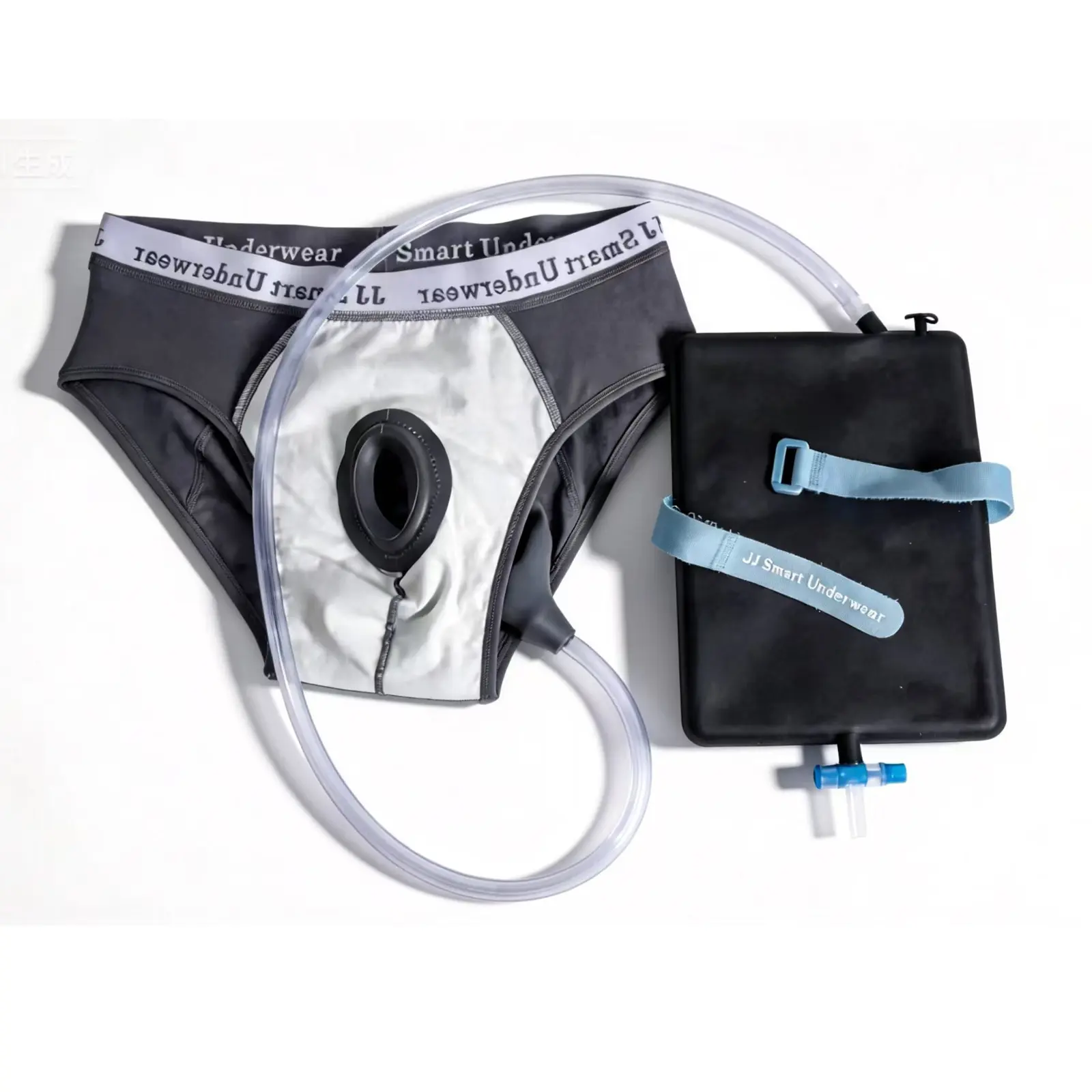 Men's Reusable Silicone Comfort Underwear Wearable Briefs with Soft Silicone Interface Adjustable Strap Washable and Breathable Design Bedridden Urinary, Gift, Multi-Function