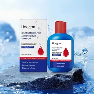 HOEGOA Selenium Disulfide Hair Care Shampoo: Anti-Dandruff Anti-Itch Oil Control Refreshing Scalp Cleanser Shampoo 120ML for Men and Women, Gentle Comfort Cleansing Conditioner Hair Care
